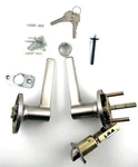 Kwikset Commonwealth Privacy Lever In Box Door Handle Kit 97409 - 188. Fixed Price $25.00.