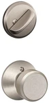Schlage Lock Co F59BWE619 Satin Nickel Bowery Handle Set. Fixed Price $81.77.