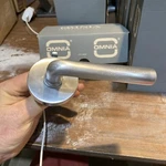 Omnia Privacy Door Handle 368 Style Brushed Chrome. Fixed Price $40.00.
