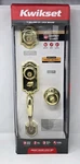 Kwikset Montara Polished Brass Single Cylinder Handle Open Box (95530-017). Fixed Price $60.00.
