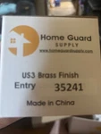 Schlage Polished Brass Entry Door Lock Set Keyed Security, 2 Keys, Universal. Fixed Price $40.00.