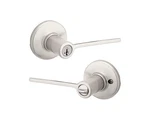 Kwikset Ladera Door Entry Lever Satin Nickel With Lock And Key 405LRL Rdt 15 Smt. Fixed Price $33.50.