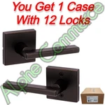 *12-SET* Kwikset Halifax Passage Closet Hallway Handle Venetian Bronze 97200-864. Fixed Price $309.99.