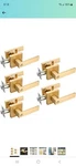 Lot Of Ehomeware Keyless Handle Privacy Door Lock Brass Finish 3503SB-BK. Fixed Price $75.00.