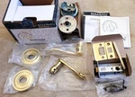New Baldwin 5450-030-PASS Passage Door Lever Latch Set Polished Brass Hardware. Fixed Price $65.00.
