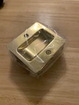 Passage Sliding Pocket Door Lock US3 Polished Brass, Taymor 25-PH590PB. Fixed Price $9.95.