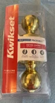 Kwikset 94002-831 Polo Polished Brass Entry Knobs Ansi/bhma Grade 1-3/4 In.. Fixed Price $17.00.