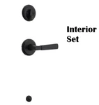 Kwikset Perth Lever Single Cylinder Interior Pack Matte Black. Fixed Price $26.95.