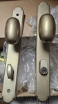 Emtek 4444TWB Stretto Arched Single Cylinder Keyed Sideplate Entry Set. Fixed Price $268.00.