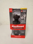 Kwikset Pismo Round Keyed Entry Door Knob W/ Smartkey In Matte Black 97402-849. Fixed Price $27.99.
