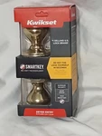 Kwikset Keyed Entry Knob Lockset 740CN-3-SMT-CP-K4 Polished Brass New In Box!!. Fixed Price $18.45.