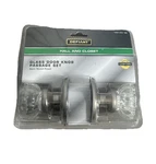 Defiant Satin Nickel Victorian Glass Door Knob Passage Hall Closet 2. Fixed Price $14.99.