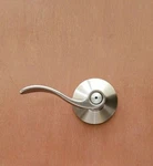 Schlage Accent Satin Nickel Privacy Bed/bath Bathroom Bedroom Door Lock Handle. Fixed Price $29.99.
