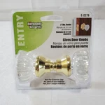 Defender Security Glass Door Knobs Interior 2" Dia. New Package E-2279. Fixed Price $14.96.