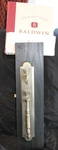 Baldwin Tubular Entry Lock Set Devonshire Keyed Antique Brass Used Store Display. Fixed Price $189.99.