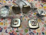 Baldwin 5011056PRIV Privacy Door Knob Set W/5058 Rose,lifetime Satin Nickel. Fixed Price $339.00.
