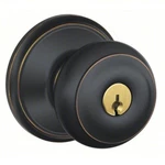 Schlage Oakmoore Oil Rubbed Bronze Keyed Front Door Knobs And Single Deadbolt. Fixed Price $36.00.