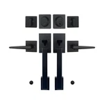 Matte Black Double French Door Handle Set, Halifax Exterior Lockset With.... Fixed Price $104.14.