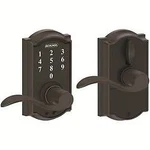 Schlage FE695CAM716ACC Camelot By Accent Keyless Touch Lever Lock With 162. Fixed Price $256.10.