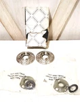 Baldwin Estate Rose 5003-150 Satin Nickel Finish Pair Handle Trim Ring Nos. Fixed Price $19.98.