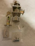 Emtek 5122ROUUS14 Polished Nickel Round Knobset With Square Rose. Fixed Price $198.99.