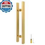 Lvyihan Titanium Gold Square Barn Door Handles 12/16/18/24/36/48/59 Pull Push. Fixed Price $94.75.