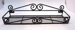 New Deco Brothers Wall Mount Single Black Steel Rod Mesh Spice Rack 15" Shelf. Fixed Price $30.00.