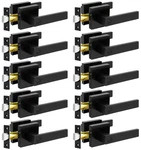 Kamota Privacy Door Levers, 10 Pack Matte Black Handles Bed Bath Doo.... Fixed Price $170.94.