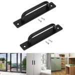2/4PC Heavy Duty Alloy Sliding Barn Door Handle Flush Hardware Drawer Pulls. Fixed Price $11.89.