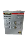 Defiant Brandywine 2 Deadbolts & Keyed Entry Door Knobs Stainless Steel. Fixed Price $29.99.