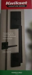 Kwikset San Clemente Front Door Black Lock Entry Handleset Exterior New. Fixed Price $65.00.