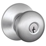 Schlage Series F51A CSVPLY626KA4 Entry Knob, Plymouth, Handle, Satin Chro. Fixed Price $68.15.