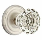 Emtek Satin Nickel Astoria Round Crystal Privacy Lock Set Door Knob Handle. Fixed Price $214.99.