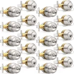 Probrico 10 Pack Entry Door Knob With Double Cylinder Deadbolts, Keyed Alike. Fixed Price $174.32.