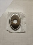 Baldwin 3" Oval Rope Rosette Satin Nickel - Privacy. Fixed Price $17.99.
