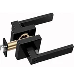 Matt Black Door Lever Privacy Passage Dummy Handle Interior Square Knobs Keyless. Fixed Price $24.99.