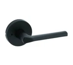Kwikset Lisbon Privacy Door Lever With Round Rose Iron Black 97309-114. Fixed Price $30.00.