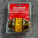 New Teed Ultra Deadbolt Double Cylinder Polished Brass Finish. Fixed Price $14.99.