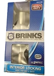 Brinks Ball Knob Satin Nickel Interior Locking Door Handle Set 2112-119. Fixed Price $12.99.