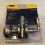 Stanley Knob Wood Door Lockset Latch Satin Nickel #S841-699/CD1770. Fixed Price $19.95.