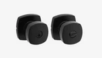 Arroyo Matte Black Keyed Entry Door Knob With Soft Modern Rose Featuring Smartke. Fixed Price $18.99.