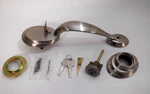Weiser GAC9771 K15 Smt B Dakota Kingsway Exterior Only Satin Nickel Handleset. Fixed Price $29.99.