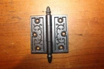 3-1/2" X Ornate Acorn/bullet Tip Cast Iron Victorian Eastlake Hinge D-18. Fixed Price $25.75.