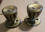2 Vtg Weiser Dummy Door Knobs Mcm Crackle Etched Satin Bronze Finish. Fixed Price $22.00.