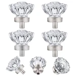 4 Pack Brushed Nickel Crystal Cabinet Knobs And Pullsvintage Glass For .... Fixed Price $28.09.