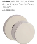 Baldwin 5054 Pair Of Door Knobs Without Rosettes From The.... Fixed Price $50.50.