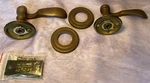 Schlage F10 609 Flair Door Lever Hall & Closet Passage Lock Antique Brass. Fixed Price $24.99.