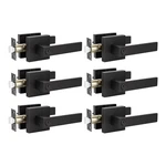 Knobwell 6 Pack Door Handles Black, Privacy Bed Bath Leverset .... Fixed Price $81.27.