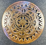 Mallory Wheeler 1882 Antique Passage Door Knob H-23300 Triangular Rose Design. Fixed Price $74.95.