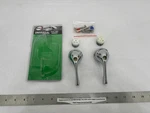 New Danco Universal "ergo" Lever Handles W/adapters Chrome - 80022 (cosmetic). Fixed Price $15.90.